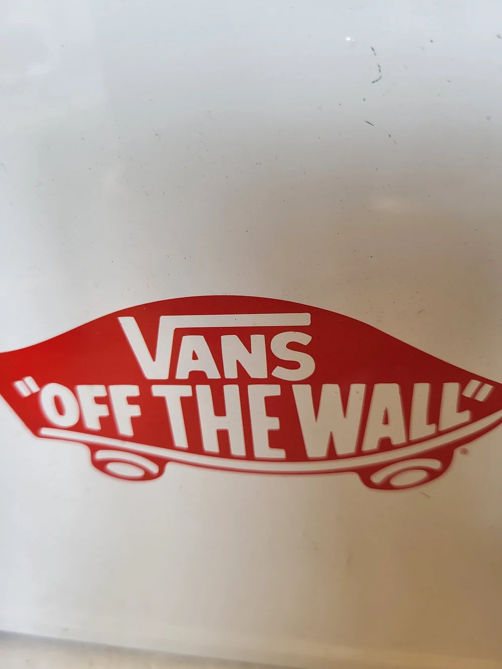 Vans Off The Wall Checkered White & Red Metal Lunchbox